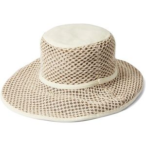 Rag & Bone New York Cruise Summer Net Bucket Hat ~One Size.Beige.